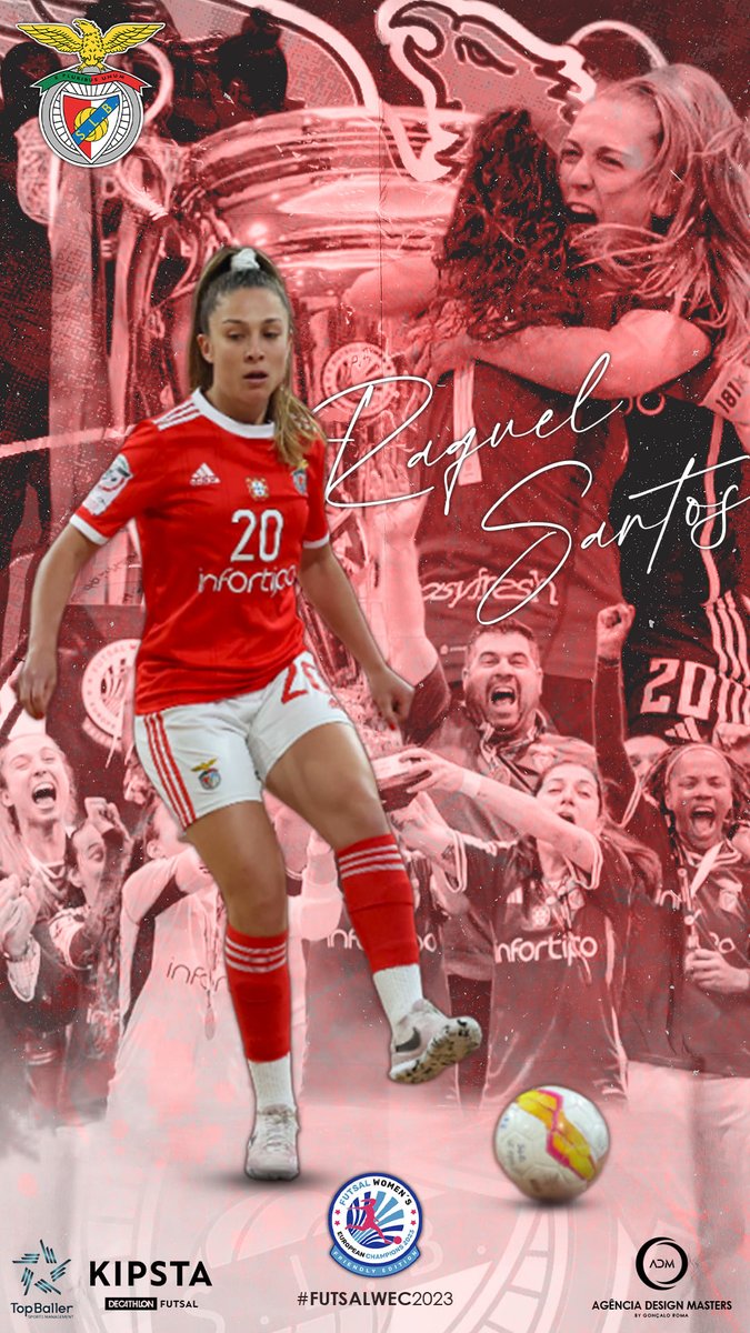 𝗥𝗮𝗾𝘂𝗲𝗹 𝗦𝗮𝗻𝘁𝗼𝘀 é campeã europeia ao serviço do SL Benfica!
#FutsalWEC2023 .
.
.
#agenciadesignmasters #designgráfico #designers #designer #photoshop #promoçõesesportivas #designgráfico #criação #futsal