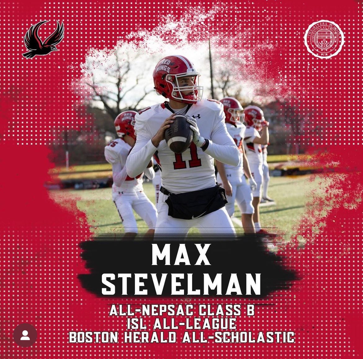 Honored to receive All Nepsac, All ISL, and All Scholastic honors. None of this is possible without my teammates, coaches, and everyone else involved with this program. So grateful for all the memories and accomplishments made with this team. Thank you Rivers Football❤️