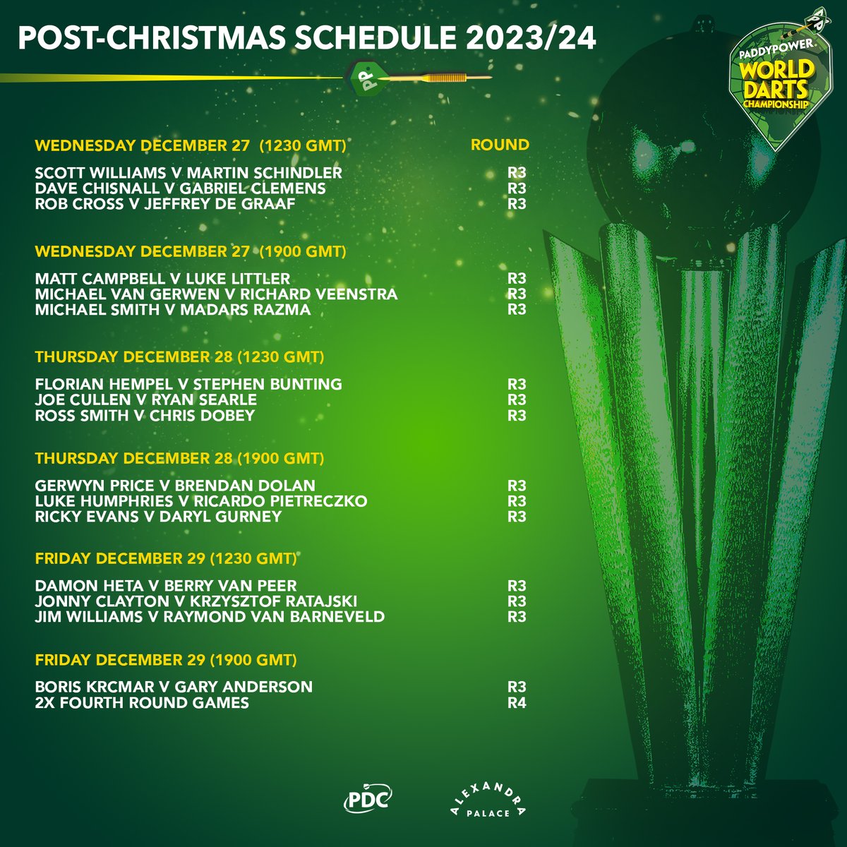 PDC Darts tweet media