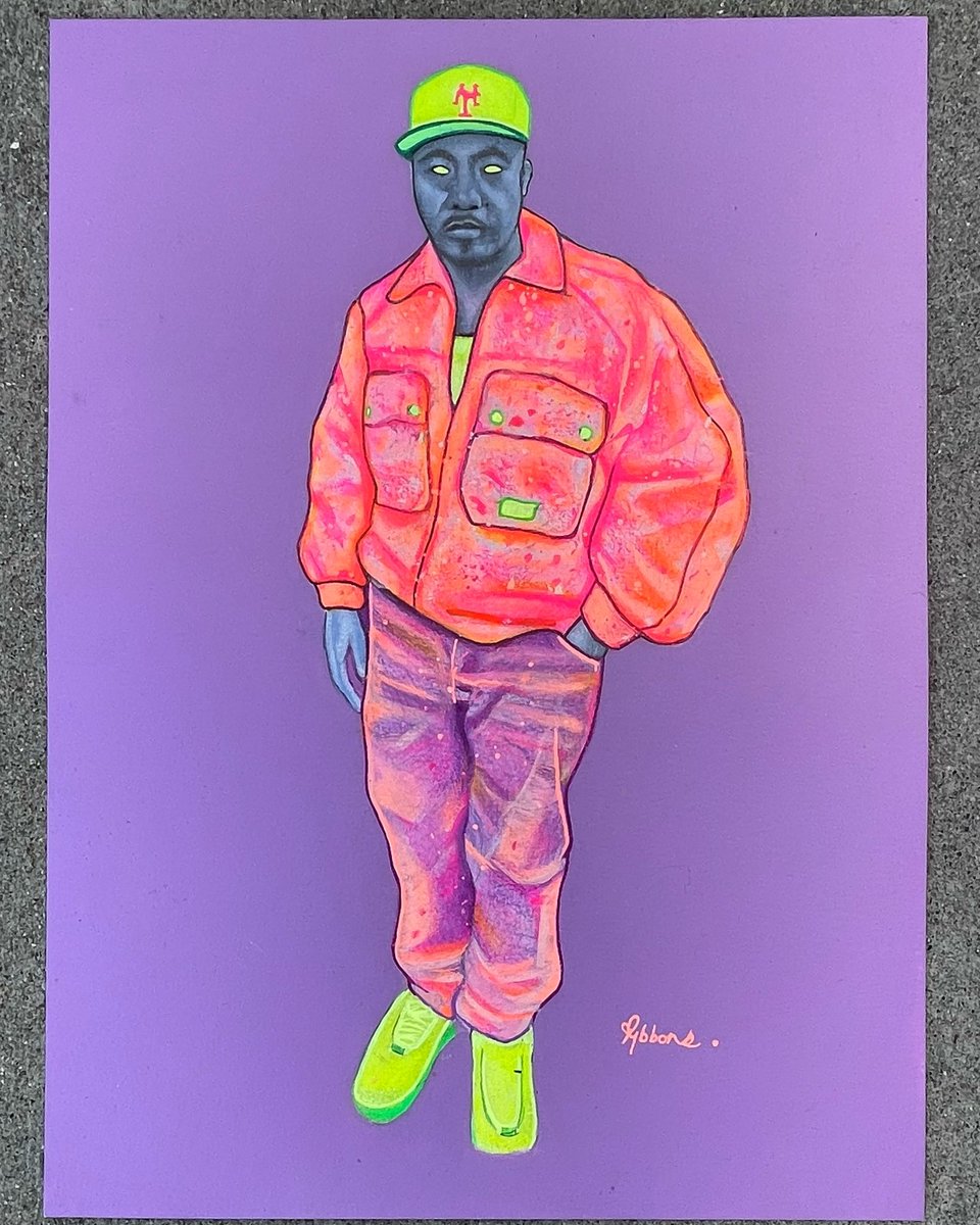 MrRybbons's tweet photo. @Nas  - mixed media illustration. https://t.co/555rpcRQfr