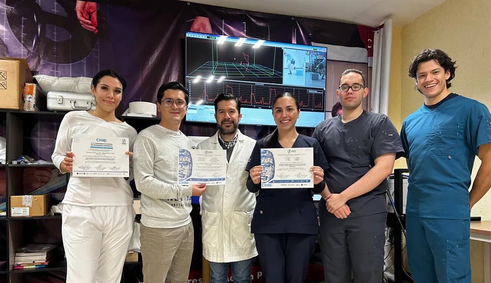 Equipo de investigación de la Escuela de Ciencias del Deporte de la @RedAnahuac presentó dos estudios innovadores en el 46º #CNIB2023, empleando ingeniería Biomédica. ¡Primer lugar en concurso y publicación en Springer!