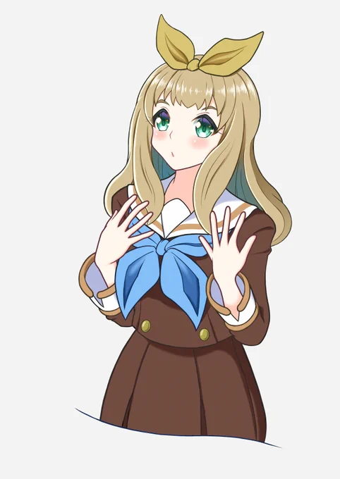 久しぶりにデカリボン部長を描きました。#響けユーフォニアム 