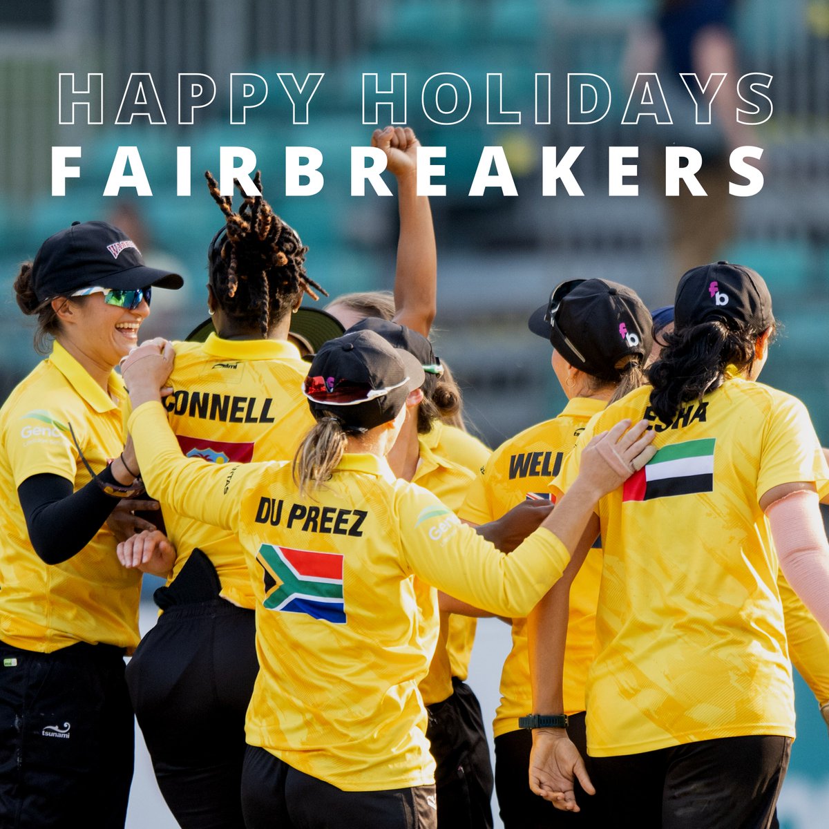 Happy Holidays and Happy New Year to all our FairBreakers 🎉 We want to thank everyone for making 2023 the year it was, and we’re wishing you all the best for 2024 💜 #FairBreaker #FairBreak