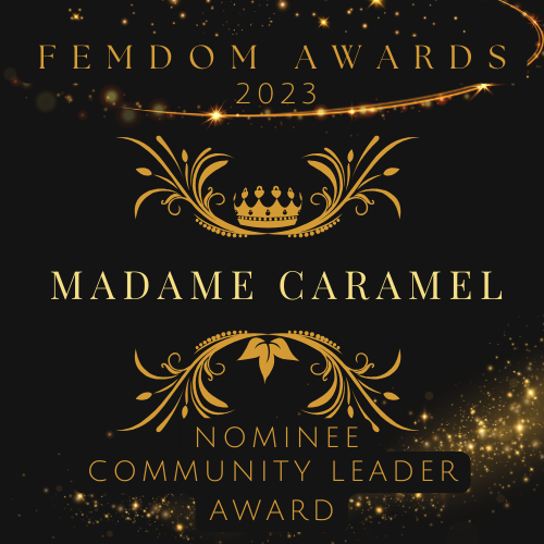 TheFemdomAwards's tweet photo. Congratulations to @madamecaramel

Nominated as COMMUNITY LEADER   

Cast your vote from now until Dec 29 at:  https://t.co/Z7o9rwJd3o https://t.co/W6yZXYYsY6