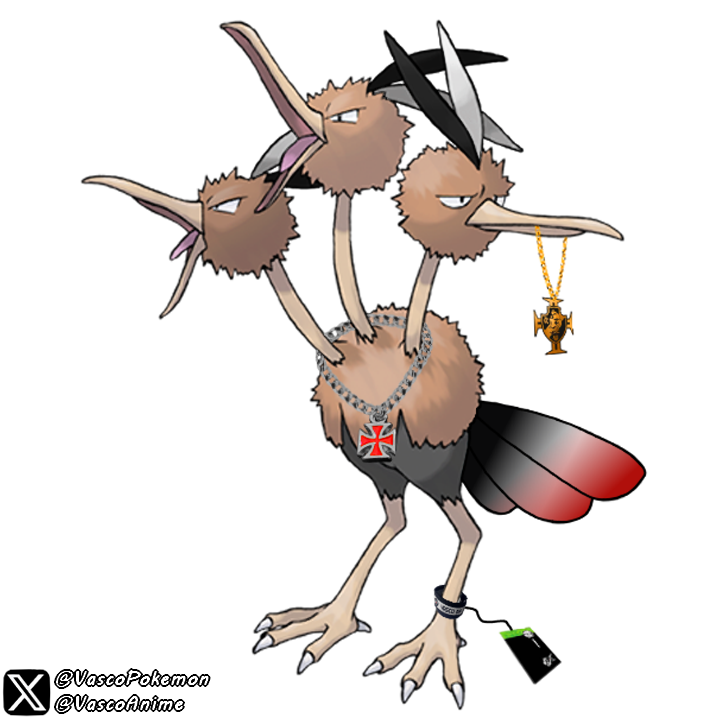 VascoPokemon's tweet photo. #85 - Dodrio https://t.co/dohQr4ySdK