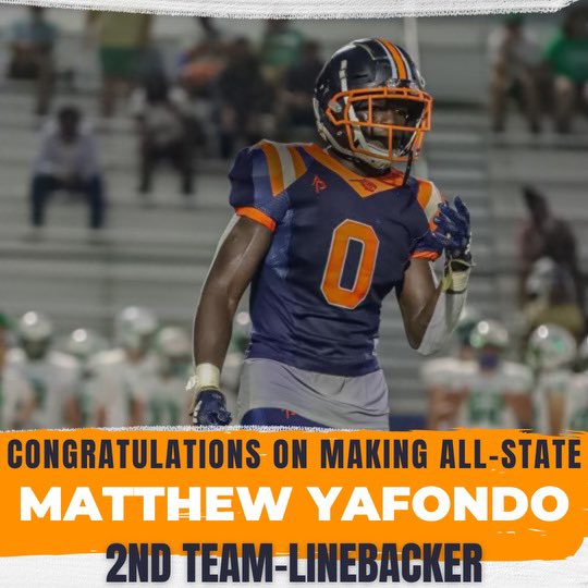 WILDCATS_FTBL's tweet photo. Fultondale Football would like to congratulate @MatthewYafondo on being 1 of our first All-State football players in 5 years! We love you and thank you for helping restore the ROAR BoBo! #ganndrboyz @h5group @AL4afootball @HallTechSports1 https://t.co/IwMgQsf5ny