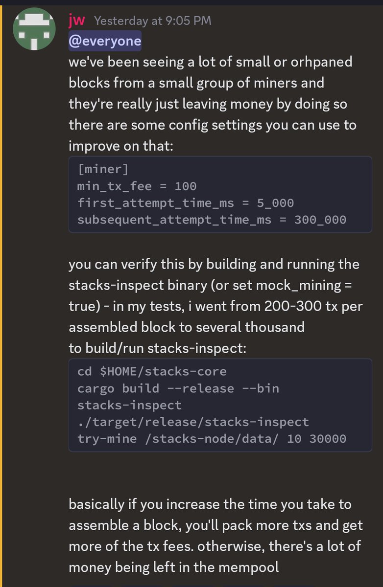 TheMishmashCat's tweet image. How to collect small and orphaned blocks of @Stacks mining process?

discord.com/channels/62175…

#Crypto #configuration #money #mining $STX #Stacks