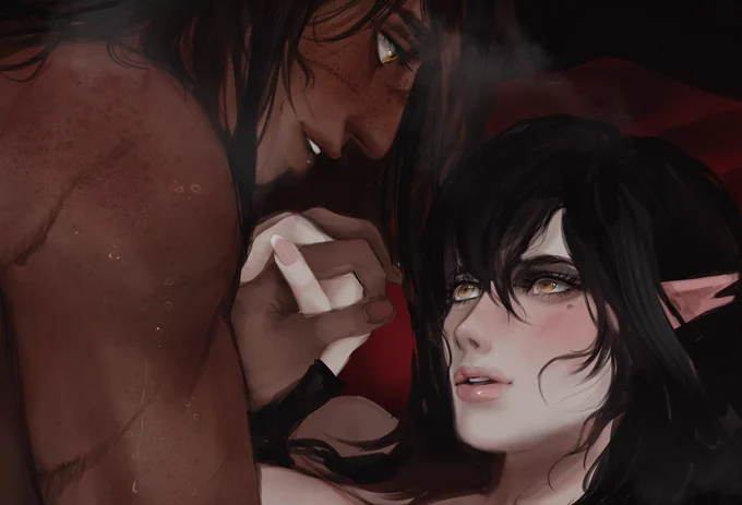 Sneak peek and small plug but I have a NSFW side twitter! 