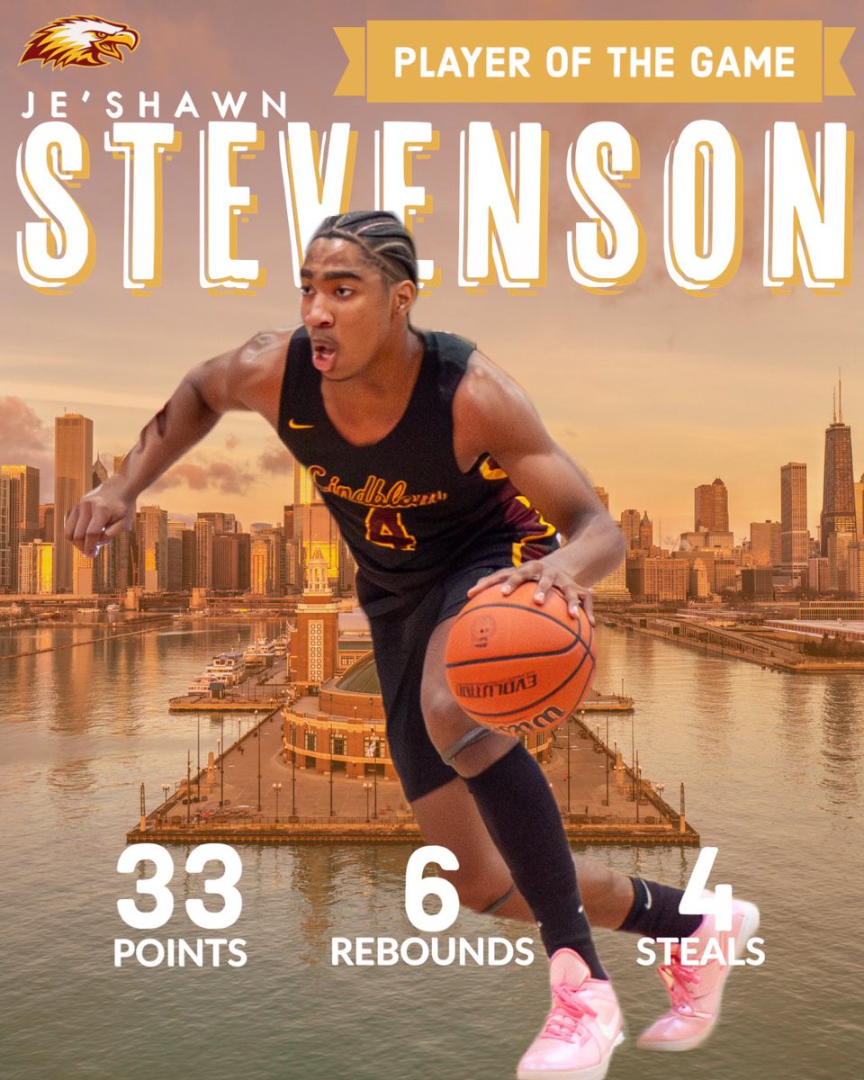 basketball_lmsa's tweet photo. The Eagles (9-4) stack a new 3-game streak with a 66-57 win vs. De Sales.

Stevenson (‘24) earned Player of the Game, finishing with a game high 33 pts, with Capers (‘24) also in double figures.

Q. McCoy (‘24) added 8p/8r/5a/2s, and K. Williams (‘26) added 8p/2s.

🔴🦅🟡 https://t.co/lZnpLSEGAO