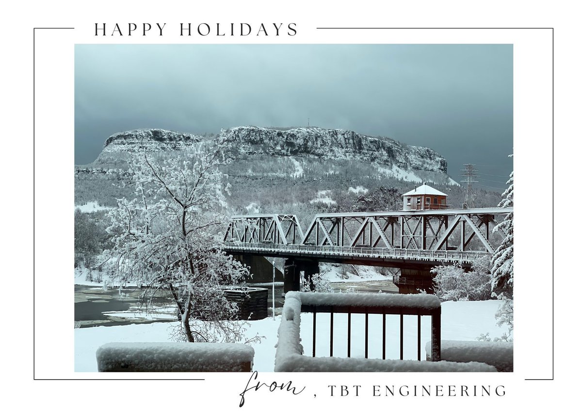 TBTEngineering's tweet photo. Wishing everyone a Safe and Happy Holiday!  Our offices will be closed for the holiday week and reopen on January 2nd. https://t.co/sFvaixTTcW