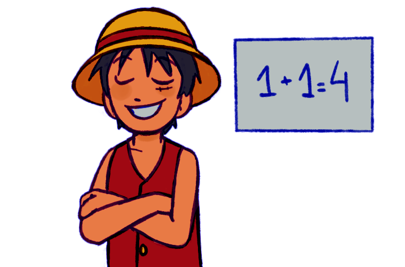 chvvy_'s tweet photo. how luffy canonically does math https://t.co/IRtfQeorMR