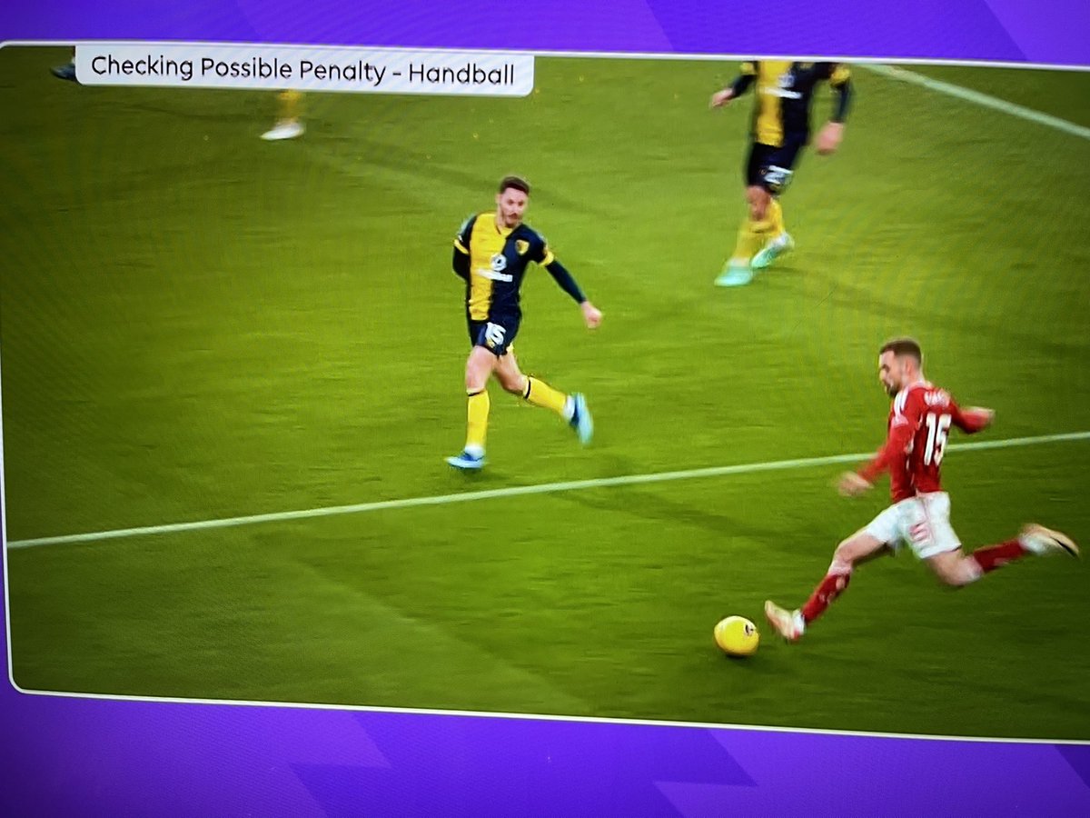 Please explain how his arm was outside the box when both his feet were way inside? #NFFC @FA_PGMOL