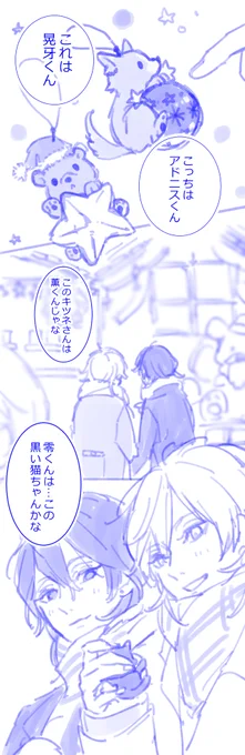 くっついてないじれってぇ二人がクリスマスマーケットでいちゃついてるだけのやつ