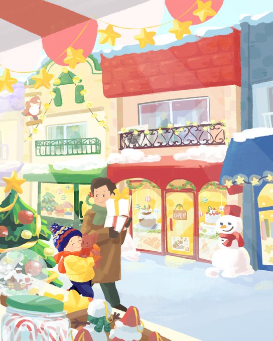 「outdoors snowman」 illustration images(Latest)