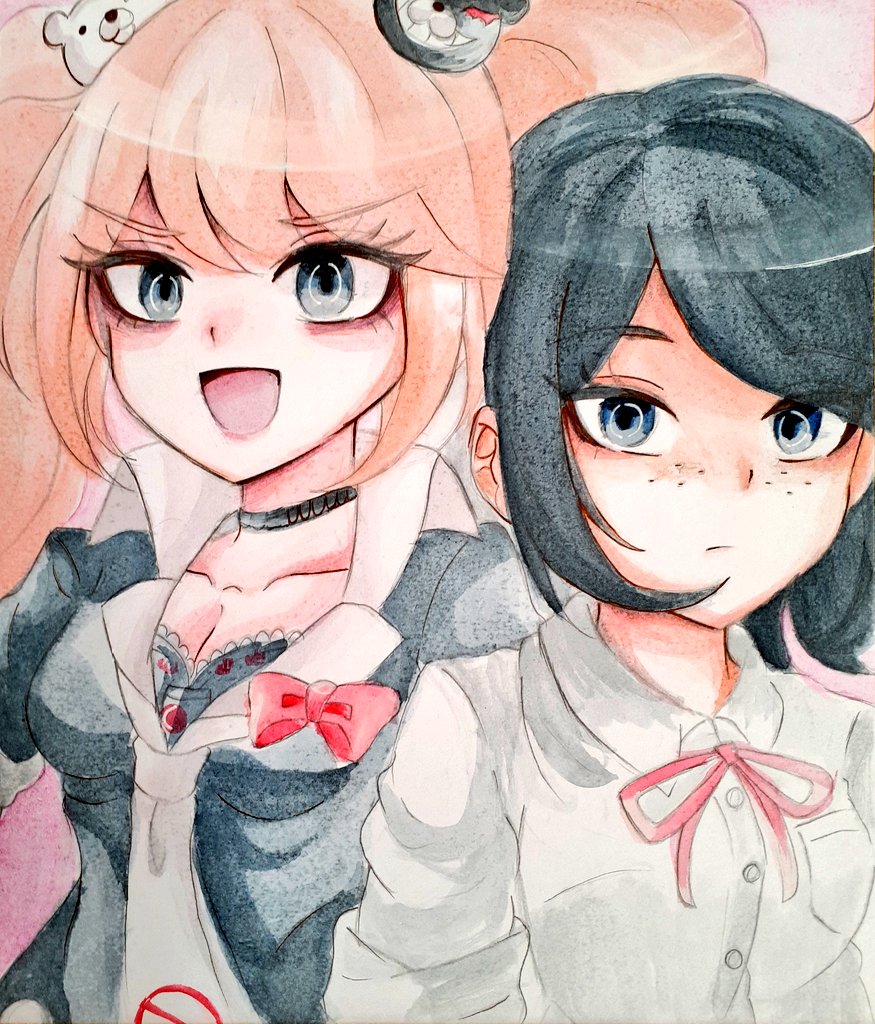 LiLy_715_Snow's tweet photo. #江ノ島盾子生誕祭2023
#戦刃むくろ生誕祭2023 
絶望シスターズちゃん！！！お誕生日おめでとう！！！ https://t.co/4sXcRmyhVf