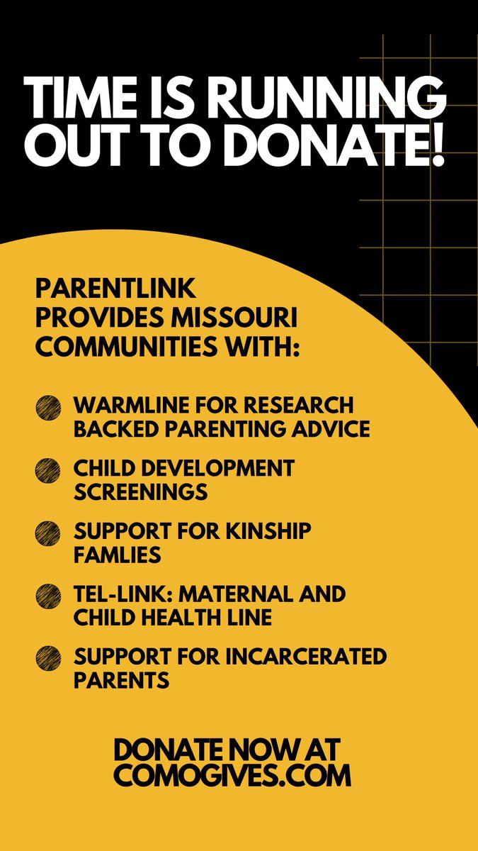 Based right here in Columbia, Missouri, your help makes a big difference!  Look for “ParentLink” at comogives.com/product/parent…