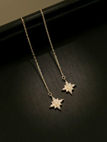 MissASMRMagic's tweet photo. I just received 14k Solid Gold Star Threader Earring,Drop Earring,Delicate Chain Earring,Pull Through Dangling Earring,Long Treader earrıng, from MouldedSalad via Throne. Thank you! https://t.co/x9Dbos42yO #Wishlist #Throne https://t.co/2H757QXXmz