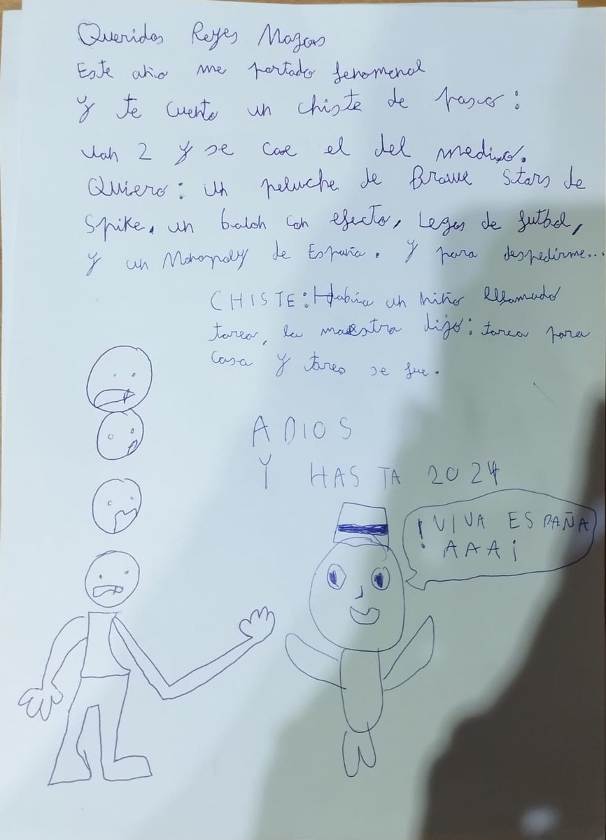 No tiene nada de desperdicio la carta para los reyes magos que ha escrito mi sobrino, adjunto pruebas:
#Navidad #carta #ReyesMagos #sobrino #Familia