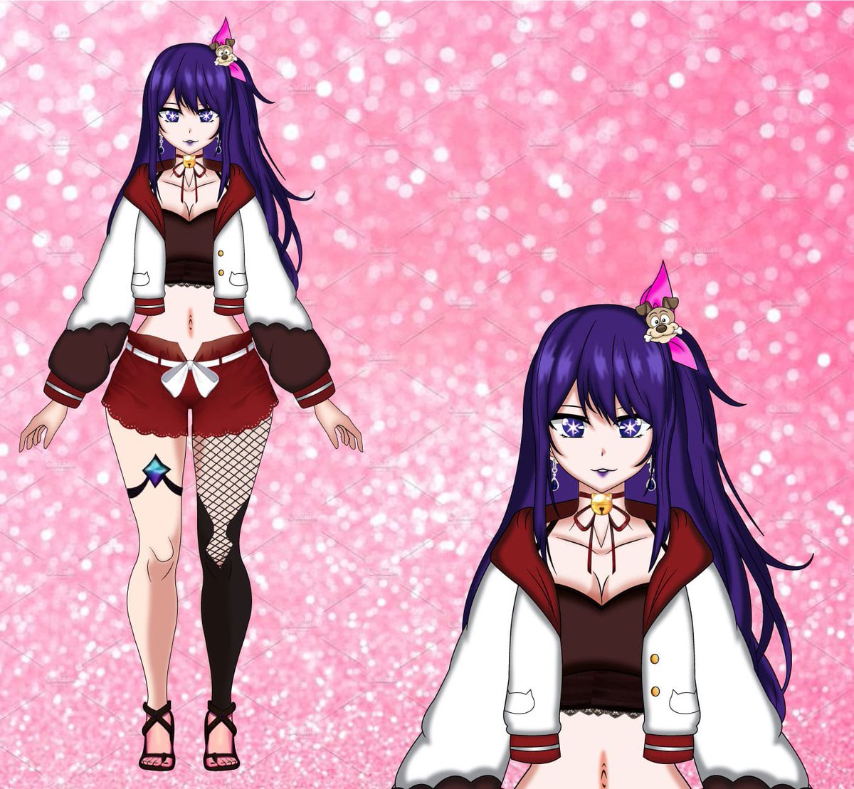 Here is the 2nd Outfit of @Bel32302559Lina Live 2d vtuber model.

Stay tuned for the rigged one !!

#Twitch #Kick #Vtubers #Vtuber #commissionopen #CommissionedArt