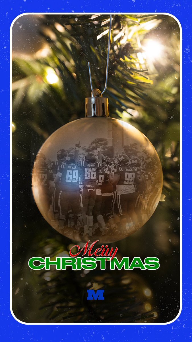 From Our Millikin Football Family to Yours;
Merry Christmas!🎅🏾🎁 Ⓜ️🏈