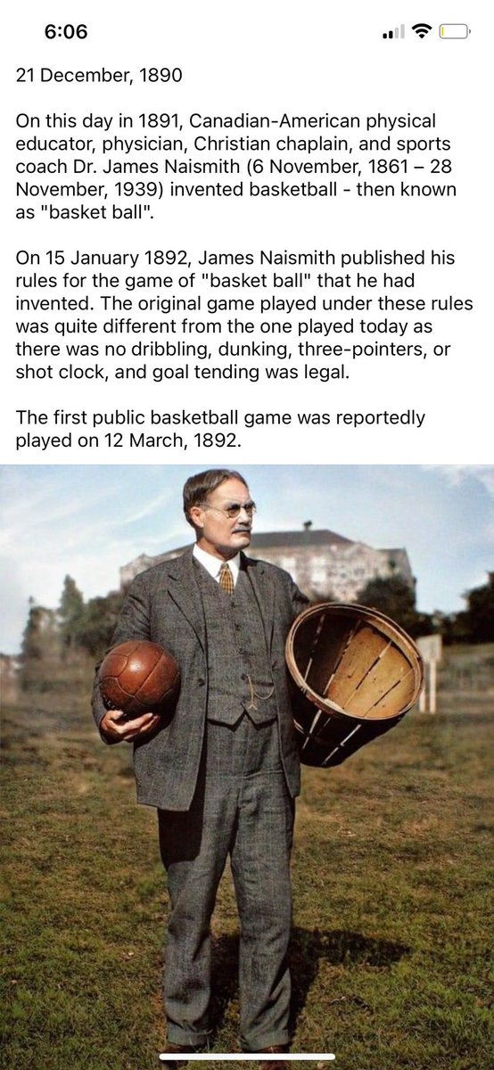 CoachMo7's tweet image. Happy Anniversary to Basketball!
Abiding thanks to you, Mr. Naismith, for inventing the game! What a gift you brought us! You blessed the world.
May many more ‘meet the Master’ through what you invented, what you hoped and prayed we would discover. So very glad you did!!!