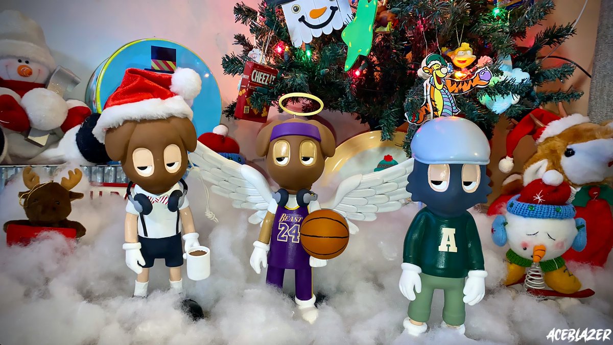 ACEBLVZER's tweet photo. 🎄Embracing the festive spirit: The 3 Beasts of Christmas share laughter, joy, and a dash of mischief as they celebrate the season together!" 🎁

 #BeastWinter @akidcalledbeast https://t.co/9FMCWJhcyN