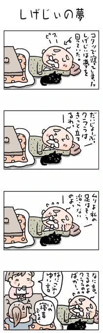 しげじぃの夢#こんなん描いてます #自作まんが #漫画 #猫まんが #4コママンガ #NEKO3 