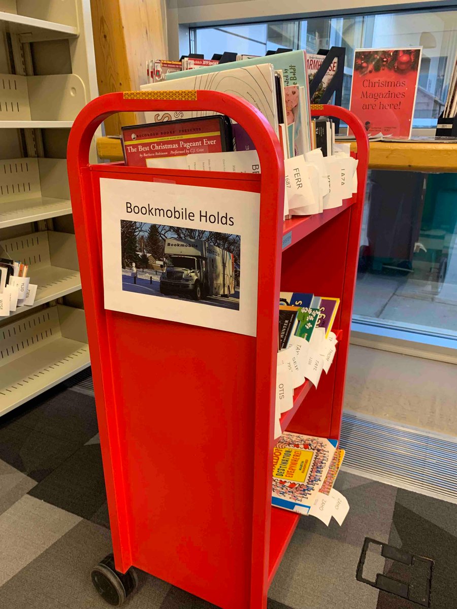 LPLBookmobile's tweet photo. Looking for your Bookmobile holds? You can pick them up at The Crossings Library during our closure. The Bookmobile will be back on Jan. 5. #yql #lethbridge #lethlib https://t.co/PkYDVeqZph