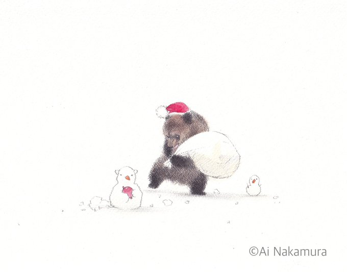 「クリスマス 雪だるま」のTwitter画像/イラスト(新着)