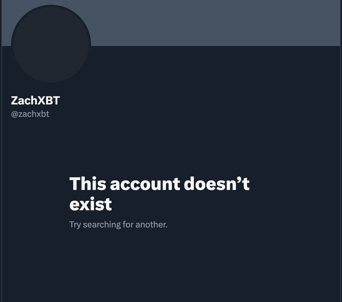 Crypto sleuth @zachxbt has deleted his account.