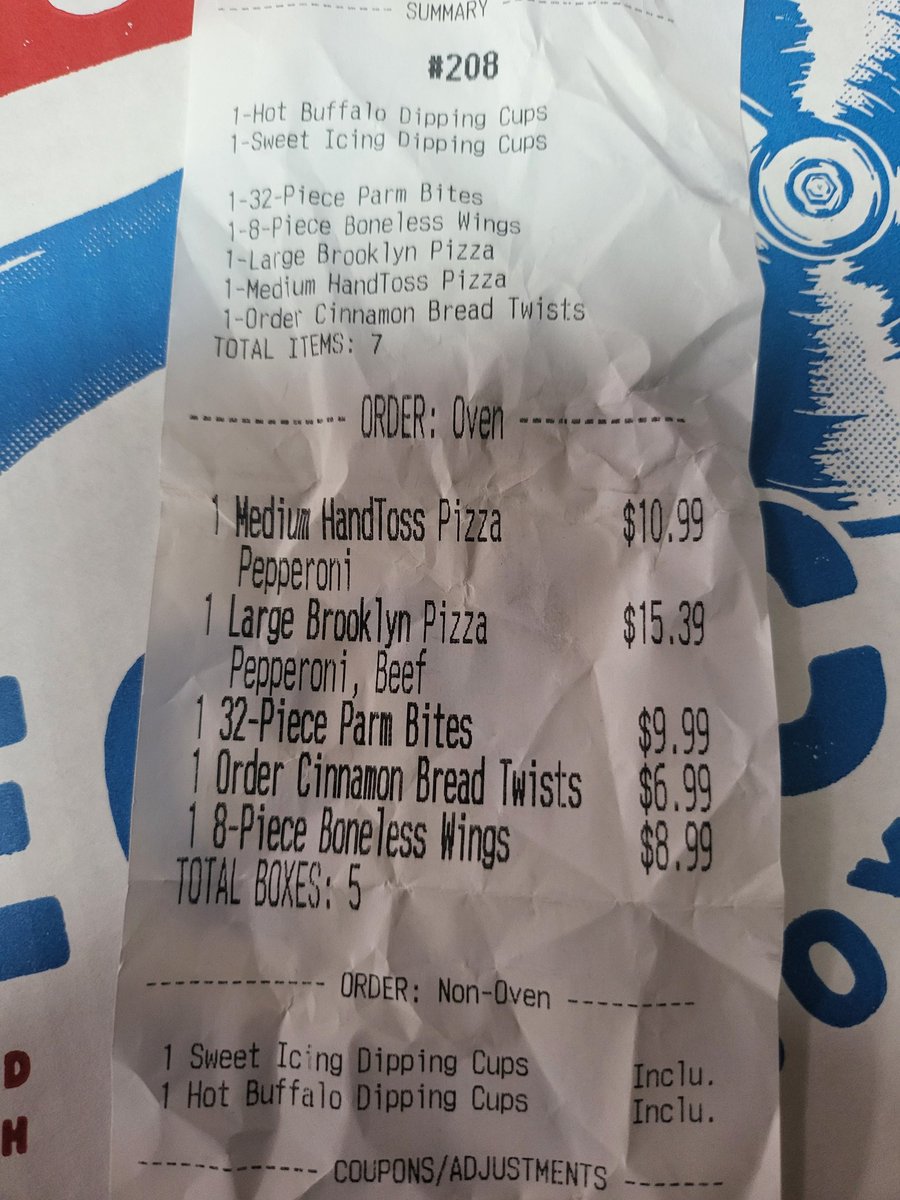 DeeJay_Demand's tweet photo. .@dominos your Clemmons, NC franchise delivered the wrong pizza. Call center is no help, will only transfer call to the store and then the store hangs up without answering. How does pepperoni pizza only get made as pepperoni and sausage, boxed and delivered with no one noticing. https://t.co/BdGnZMmq6r