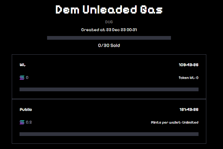 DemBoizGas's tweet photo. Dem Unleaded Gas Announcement  
Mint Date : WL: Dec 28th 6am PST  | Public : Dec 28th 6pm PST  
OGs Have 1 Free Mint (WL Token) 

-1 x WL Token Giveaway End Dec 26th- 
✨Follow, Like, Retweet✨

Thank You To @SolanaScribe For The New Mint Process https://t.co/hPZeVQ9PEN