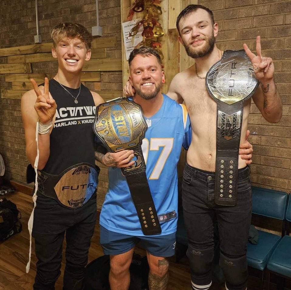 Benjamin Harland 🎭 (@sweetprincebh) on Twitter photo TWO TIME FUTR TAG TEAM CHAMPIONS to close out 2023!
Also, big love <a href="/The_GabrielLee/">Gabriel Lee</a> for the DSTNY Title win!
See you in 2024 ❤️ TWO TIME FUTR TAG TEAM CHAMPIONS to close out 2023!
Also, big love <a href="/The_GabrielLee/">Gabriel Lee</a> for the DSTNY Title win!
See you in 2024 ❤️