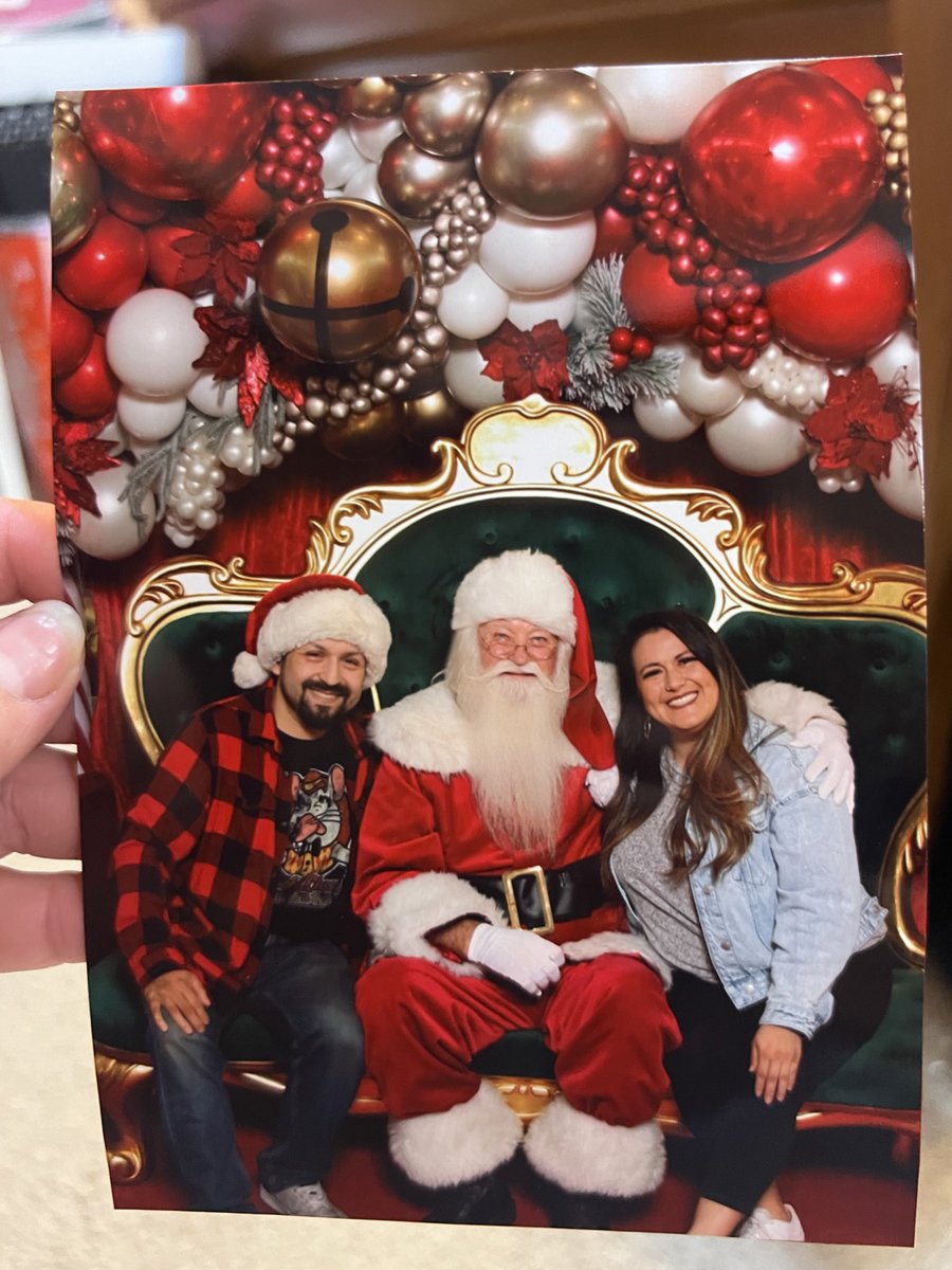 StadiumStephy's tweet photo. Already gave mom the pic and she LOVED it! 🥹 Merry Christmas from me and the bro @TheFranchize454 🥳 https://t.co/aIYcQh2z4P