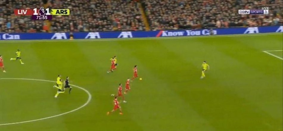 adamvoge's tweet photo. Still cannot believe Rice and Saliba successfully defended a 5-on-2 at Anfield, what a couple of ballers 🫡 https://t.co/xgapcwMk8J
