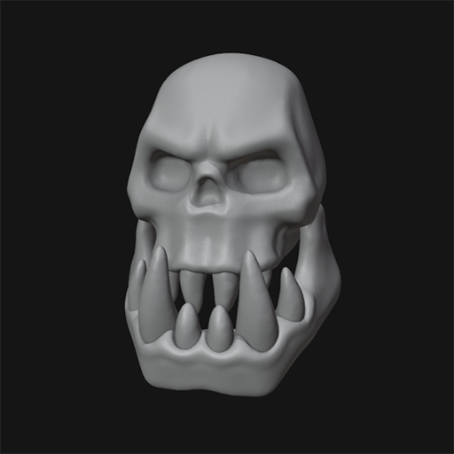 TheSeventhSmith's tweet photo. I wanted to get back to learning to sculpt so I made an Orruk/Orc/Ork skull. He's not feeling festive through - perhaps I should have sculpted him a Christmas hat?

#ageofsigmar #warhammer https://t.co/s7izeInVyc