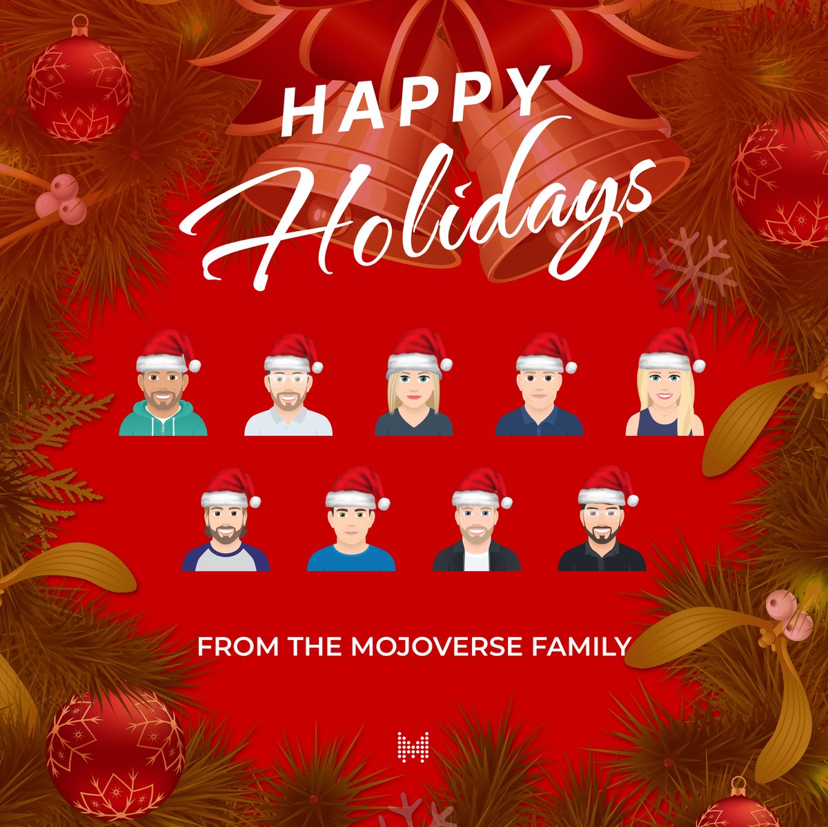 Happy Holidays! 🫶

Wishing you and your loved ones a joyful and cozy holiday season.

We are incredibly excited to be here creating in web3 and are thankful for all the support this community gives. Thank you for such an amazing year.

- Mojoverse Team