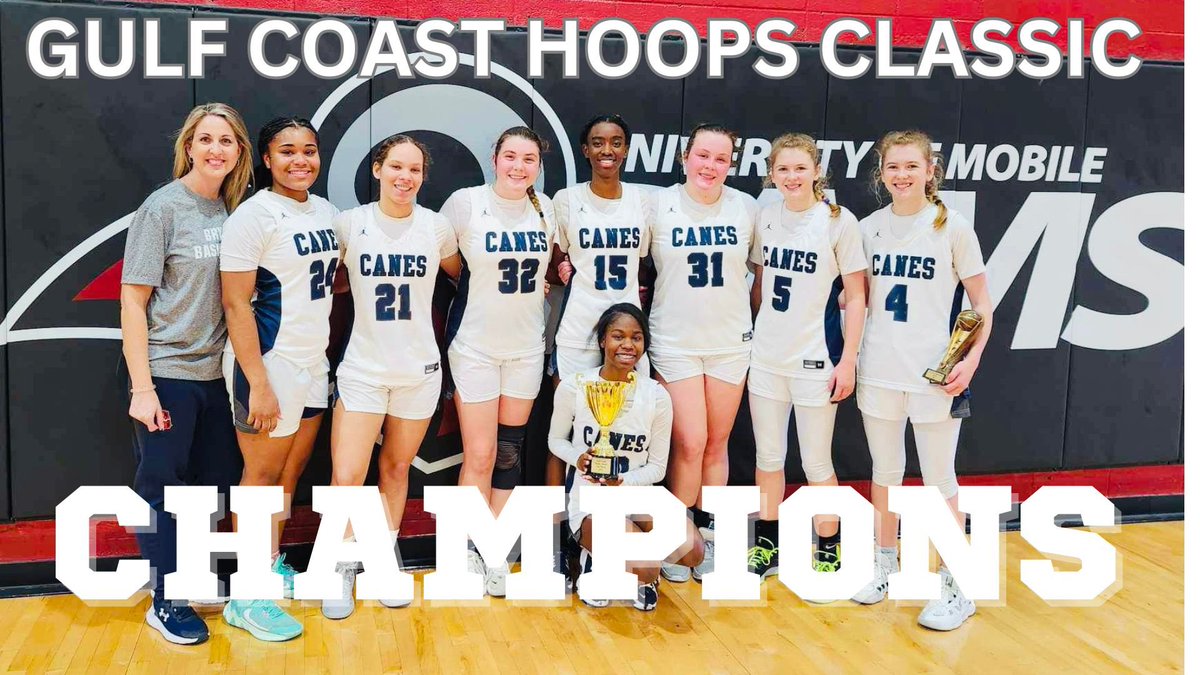 Congratulations to the Lady Canes for winning the Gulf Coast Hoops Classic. Christmas looks a lot brighter for Cane Nation!🏀🌀🏀🌀🏀🌀