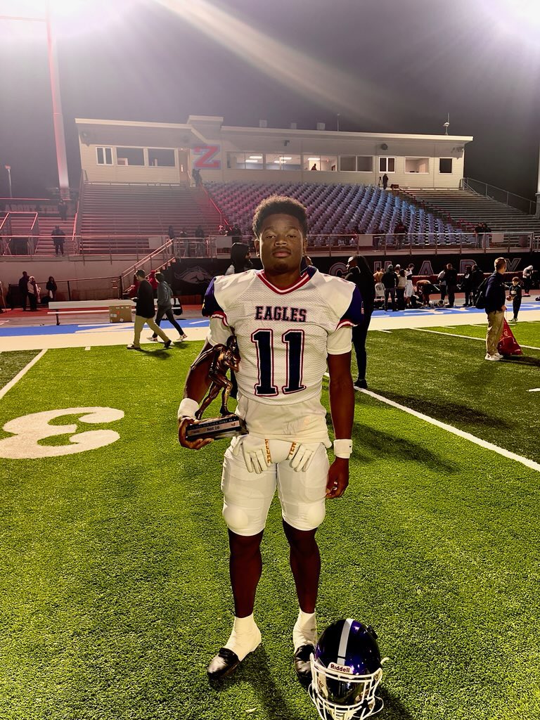 Calef red stick bowl was voted best DB by the coaches