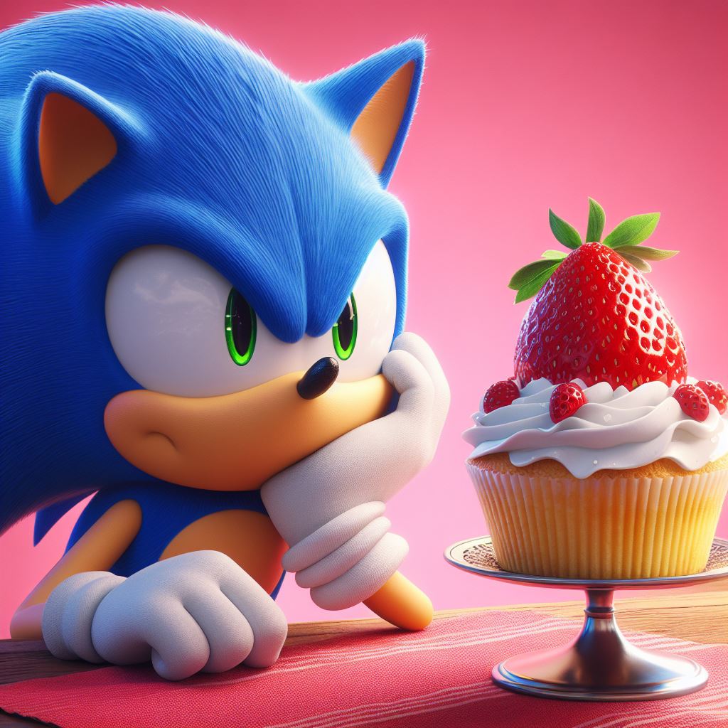 daleforpreside's tweet photo. AI-Generated Image of the Day.

"Well, I know what cake I wouldn't be."

#SonicTheHedeghog #SEGA #Memes #StrawberryShortcake https://t.co/VQjv5CqhP6