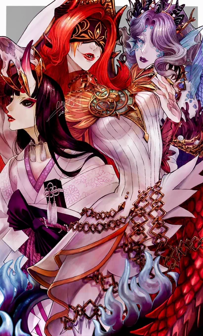 1月(無常/梅) 2月(無常美智/旧正月) 3月(魔女美智漁師/) 4月(蝋人形/桜)