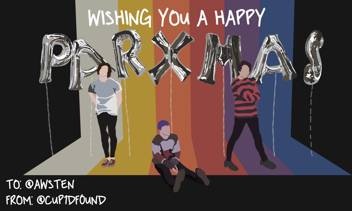 Parxmas12's tweet photo. Happy Parxmas!
To: @awsten
From: @CUP1DF0UND
HEY!! you've helped me through a lot with your music and you mean a lot to me. i'm glad i found parx when i did. You guys have srsly made all my bad days better and i can't even thank you enough for it. https://t.co/MzgjHR3I2F
