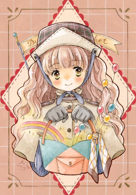 #原画市 前売り券企画用作品「ドリームショッピング」 