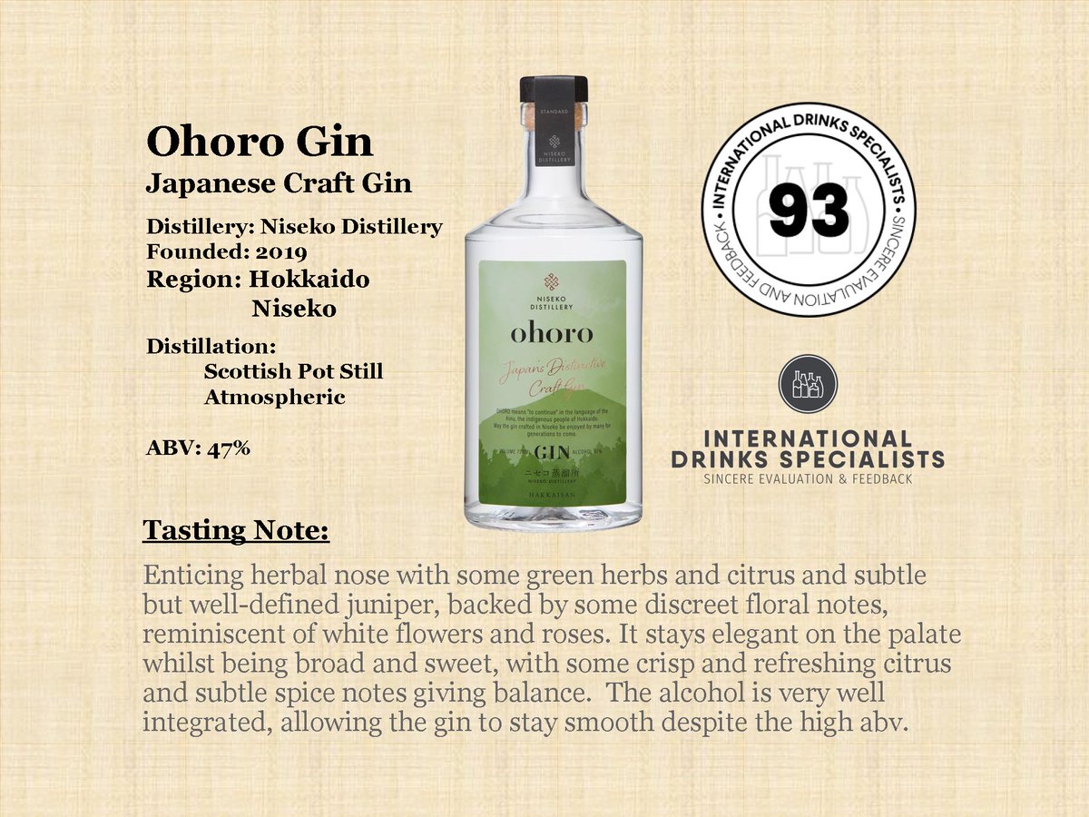 Experience excellence in every sip! Ohoro Gin by Niseko Experience excellence in every sip! Ohoro Gin by Niseko