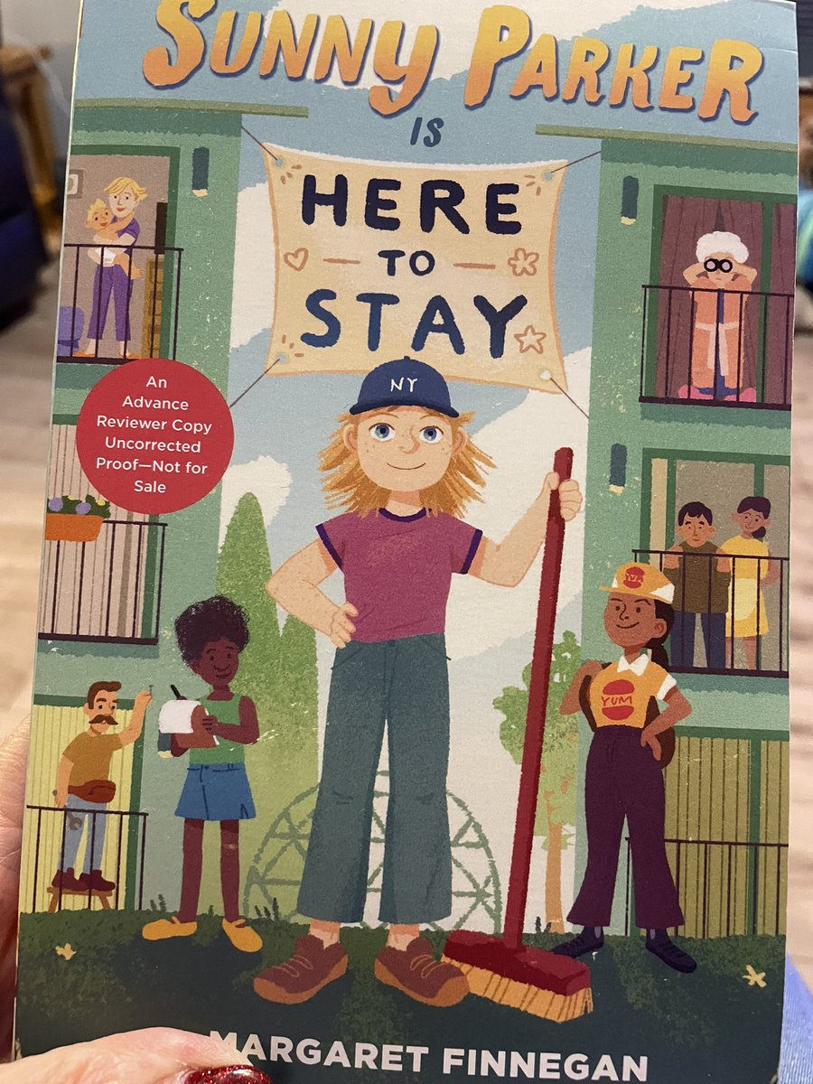 Sunny Parker and I are spending the weekend together! I’m loving so far and love how the topic of affordable housing is being addressed. #MargaretFinnegan @SimonKids @BarbFisch #bookposse