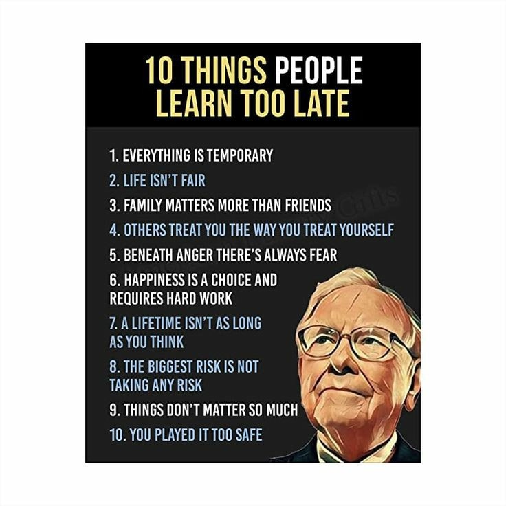 MILLIONREISHERE's tweet photo. 10 THINGS PEOPLE LEARN TO LATE:(PART-1)
1. EVERYTHING IS TEMPORARY.
2. LIFE ISN'T FAIR.
3. FAMILY MATTERS MORE THAN FRIENDS.
4. OTHER TREAT YOU THE WAY YOU TREAT YOURSELF. 
5. BENEATH ANGER THERE'S ALWAYS FEAR.
#rule34 https://t.co/yftHishUsA