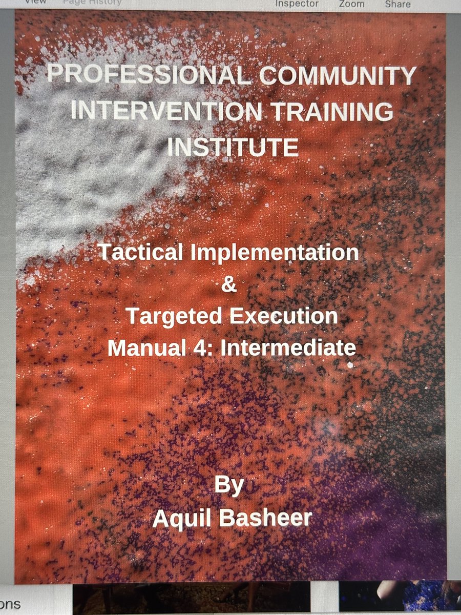 grandmaster11's tweet photo. Warriors, as promised, PCITI training manual #4 in our elite tactical training series is out! We break down the science of comprehensive community violence interdiction and strategic implementation. Nuff said, our work speaks for itself! https://t.co/N7OoiGrKRQ