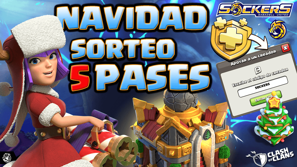 Domingo 
16.00 CET⏰️11:00 EST

Feliz NAVIDAD 🎅
✅SORTEO DE 5 PASES DE ORO
Llega la felicidad 🎁🥳

Es posible que traiga una guerra además de seguir experimentando  con el th16 

🎙️ <a href="/Sockers_/">Sockers SU</a>

YT 🟥📺youtube.com/live/giGsaIL9E…
TW🟪 🖥️twitch.tv/sockerssu

 RT🔁