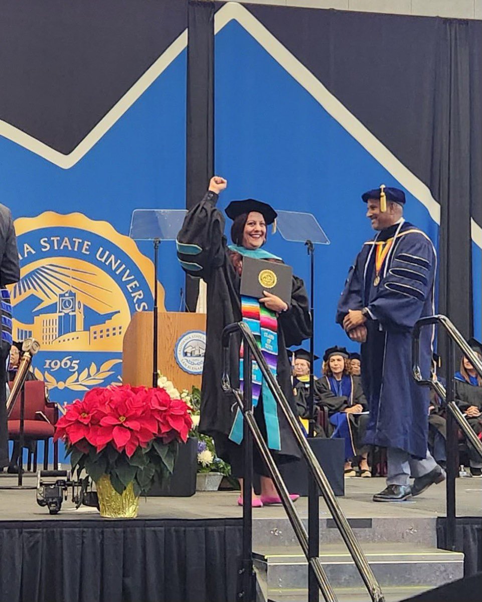 I was able to participate in the <a href="/CSUSBWCOE/">CSUSB | Watson College of Education</a> commencement ceremony last Saturday with my family present 🩵. Such an awesome way to end 2023. #SiSePuede #proudchicana #CSUSBGRAD23