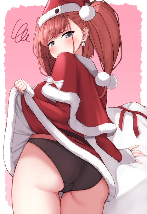 クリスマスにアトサンタからプレゼントmerryChristmas 